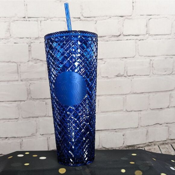 BNWT - 2022 Holiday Starbucks Jewel Azure Tumbler 24 oz Venti - Picture 3 of 9